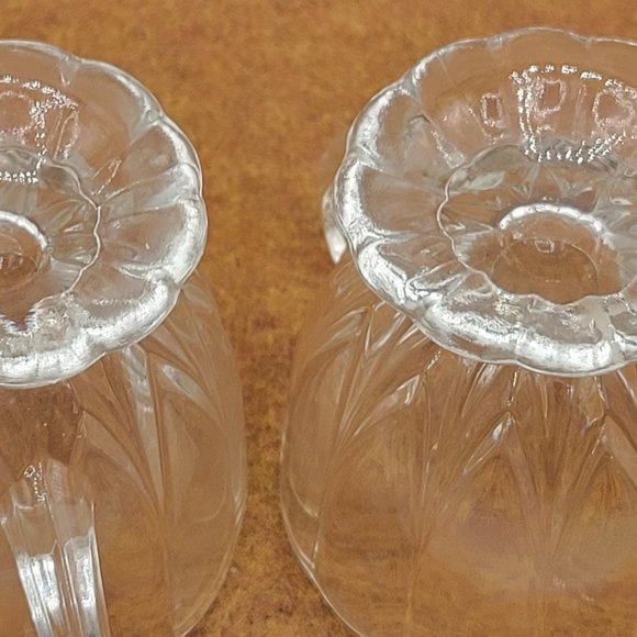 Viking Handmade Glass Sugar Creamer Clear/w Hint of Glow Under UV Mid-Century - Picture 6 of 8